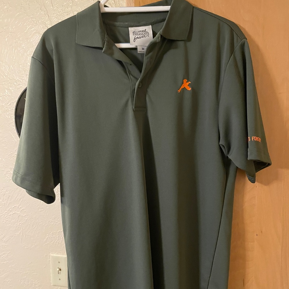 Men's Green Pheasants Forever Polo Shirt